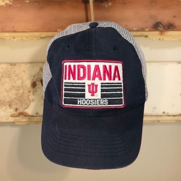 Indiana Hoosiers '47 Brand Black Fourstroke Mesh Back Cleanup Adjustable Cap - Picture 1 of 7